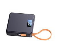 18650 - Adaptador de carga de batería, funda de alimentación desmontable con cordón USB C, funda de carga rápida tipo C, puerto USB extraíble, batería externa extraíble