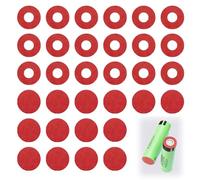 18650 Anillos Aislantes de Batería Litio Juntas de Aislamiento de Batería 18650 Batería Aisladores Eléctrico Aislante Papel Adhesivo Anillos de Aislamiento Hueco para iluminación Componentes, 200 Uds