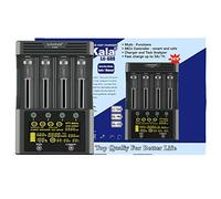 18650 Cargador de Batería, LiitoKala Lii-600 con Pantalla Táctil LCD, Cargador de Batería Rápido de Cuatro Ranuras Incluido Adaptador de 12V5A para Li-Ion/Ni-MH/Ni-CD 14500 21700 AA AAA, etc.