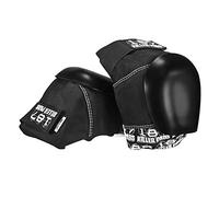 187 Rodillera Pro Negro/Blanco con Recap Negro (XS)