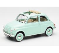 Maqueta a escala Norev compatible con Fiat 500 L 1968 Pastel Blue W/Special Birth Pack 1:18 Modelo SCALE NV187777 241217
