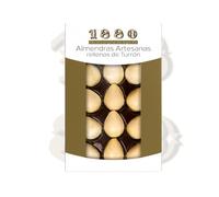 1880 - Almendras Artesanas Rellenas de Turrón de Crema a la Piedra Cubierta com Una Fina Capa de Oblea, Textura Crujiente, Bocados de Calidad Suprema, 165 g, 15 Unidades