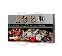 1880 - Bandeja Selección 0% Azúcares Añadidos, Caja, El Turrón más Caro del Mundo, Selección Navidad Calidad Suprema, Típico Dulce Navideño, Receta Artesanal, Listo para Servir, 400g