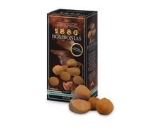 1880 - Bombonias de Almendra Caramelizada recubierta de Chocolate Blanco y espolvoreadas de Cacao | Envoltorio Individual | Calidad Suprema Snack de Turrón 160G
