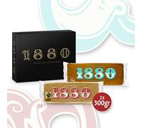 1880 - Pack Turrón de Jijona 300g + Turrón de Yema Tostada 300g, Textura Cremosa y Blanda, Calidad Suprema, Típico Dulce Navideño, Receta Artesanal, Turrón Tradicional 600g