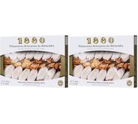 1880 - Polvorones Artesanos de Almendras, Calidad Suprema, Típico Dulce Navideño, Receta Artesanal, Envase Individual, Polvorones Tradicionales, 310 gramos (Paquete de 2)