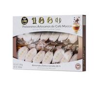 1880 - Polvorones Artesanos de Café Mocca 310 g, Receta Artesanal con 28% de Almendra Seleccionada y Café Mocca, Envase Individual, Textura Suave, Típico Dulce Navideño