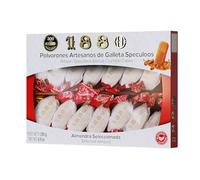 1880 - Polvorones Artesanos de Galleta Speculoos 280 g, Receta Artesanal con 95% de Galleta Speculoos y Almendra Seleccionada, Envase Individual, Textura Suave, Típico Dulce Navideño