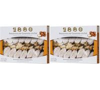 1880 - Polvorones de Caramelo a la Sal, Calidad Suprema, Típico Dulce Navideño, Receta Artesanal, Envase Individual, Polvorones Tradicionales, Elaborado con Almendras Seleccionadas, 310 Gramos