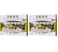 1880 - Polvorones de Pistacho y Almendra, Calidad Suprema, Típico Dulce Navideño, Receta Artesanal, Envase Individual, Polvorones Tradicionales, Elaborado con Almendras Seleccionadas, 280 Gramos