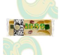 1880 - Turrón de Mazapan Tutti-Frutti "Rilsan" 300g, Tableta con Almendras Seleccionadas, Textura Cremosa, Calidad Suprema, Turrón clásico, Artesanal, Receta Tradicional, Regalo Navideño