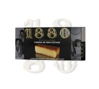 1880 - Turrón de Yema Tostada y Almendra Seleccionada Tableta, Textura Blanda, Calidad Suprema Quemado de Azucar Por Las Dos Caras, Turrón Tradicional, 250 Gramos