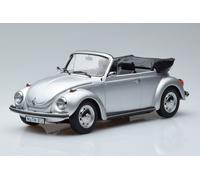 188530 VW Volkswagen Kafer 1303 Beetle Cabriolet Silver Norev 1/18