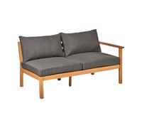 1898 Módulo de sofá 2 plazas izquierda Stockaryd teak/dark grey