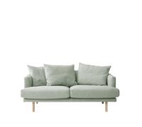 1898 Sofá de 2.5 plazas Sjövik Bern 0345 green. patas roble aceitado blanco