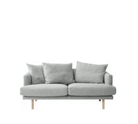 1898 Sofá de 2.5 plazas Sjövik Bern 0348 grey. patas roble aceitado blanco