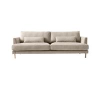1898 Sofá de 3 plazas Bredhult patas de roble aceitado blanco Jump 1956 Beige