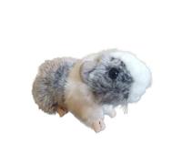 18cm Guinea Pig Plush Doll 3D Eyes Fluffy Hair Realistic Rat Doll Plushies Ornament Lovely