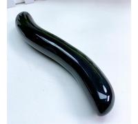 18cm Natural Black Obsidian Crystal Yoni Massage Stick Gemstone As Gift For Women,obsidiana Negra