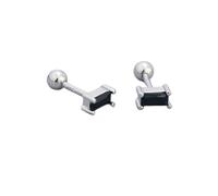 18G Tiny Rectangle Stud Earrings for Women Girls Sterling SilverSilver Hypoallergenic Minimalist Cute Small Studs Cartilage Tragus 3mm Ball Screw Back Dainty Birthstone Jewelry Gifts Christmas