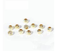 18K vergulde afstandskraal voor het maken van sieraden, 2,5-6 mm kralenscheiders, decoratieve kralen voor armbanden, doe-het-zelfaccessoires - 14K verguld_a-3,0mM-100 stuks