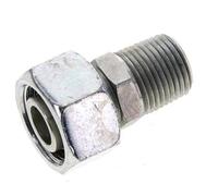 18L & 1/2'' NPT Acero Zincado Rótula Recta con Rosca Macho 315 bar Ajustable ISO 8434-1