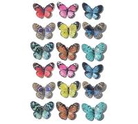 18PCS Pequeñas Decoraciones de Paisaje para Casa Modelo Elaboración de Miniaturas Sostenibles Juego de Plan de Retiro de Fantasía Cubierta de Hábitat de Mariposas en Miniatura