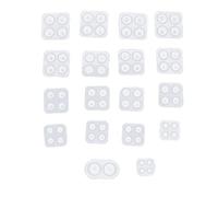 18pcs Silicone Molds Soft Elastic DIY Making Resin Molding for Decorative Handicrafts