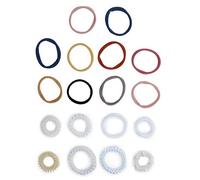 18pcs Spiral Hair Ties Band Kit Traceless High Elasticity Rope Telephone Wire for Ponytail