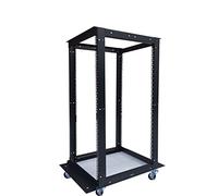 18U 4 postes abiertos 19" gabinete rack de servidor de red Profundidad ajustable 24"-37"
