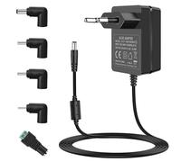 18V 1A Fuente de alimentación 100-240V 18W AC DC Adaptador de Corriente Cable de alimentación para 18 voltios 100mA-1000mA, con 5 Puntas de Enchufe.