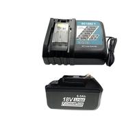 18V 3000mAh-6000mAh Li-Ion Replacement Battery Compatible For Makita BL1860B BL1860 - High Capacity Rechargeable Power Tool Battery(1pc 6.0AH-1pcCharger)