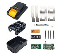18V 6.0Ah 8.0Ah 21700 Carcasa de La Batería Repuesto para Dewalt DCB200 Cover de Batería de Plástico Partes Cubierta de la Batería Rota Kit de Reparación