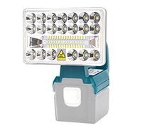 18W 2000LM Luz de trabajo para Makita, luz LED BL1860 Luz de trabajo LED para exteriores Linterna Focos batería para Makita Baterías de iones de litio de 18V/20V BL1850 BL1840 BL1820 BL1830 (Portátil)