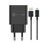 18W cargador rápido para Samsung Galaxy Tab A10.1/A 7.0 (2016) Micro USB cable de carga 1.5M adaptador de corriente Adaptador para Samsung Galaxy S7 S6 S5 A10 A6 A6+ 2018 Xcover 4 3 A3 A5 A7