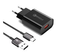 18W Cargador Tipo C Carga Rapida con USB C Cable de 2M para Xiaomi Redmi 13C Note 10/10 Pro/11 9/11 9 Pro/9T/9S/8/8T/10S/Mi12/ Mi10, para Samsung Galaxy A15/A14/A13/A55/A34/A35/A25/A20/S10/S9/S8
