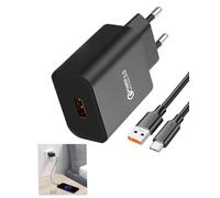 18W Cargador Tipo C para Xiaomi Redmi 14C 13C Note, Cargador USB C Carga Quick Charge 3.0 para Xiaomi Samsung 12 11 10 9 8 Mi12 Mi11 Redmi Pro5G X7 Pro X6 Poco C75 S23 S22 S21 A15, con Cable de 2m