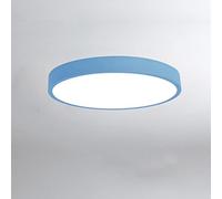 18W Niños luces de techo LED Moderno Redondo lámpara de techo acrílico Lámparas de cocina Dormitorio Plafón Techo Lámpara de baño Luz blanca 6000K corredor balcón entrada Ø30cm,Azul