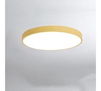 18W Niños luces de techo LED Moderno Redondo lámpara de techo acrílico Lámparas de cocina Dormitorio Plafón Techo Lámpara de baño Luz blanca 6000K corredor balcón entrada Ø30cm,Amarillo