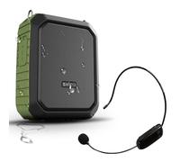 18W Wireless Bluetooth Impermeable Amplificador de Voz Portátil Micrófono con Altavoz Pequeño Micrófono Personal para Profesores al Aire Libre