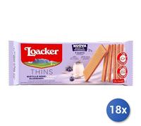 18x Multipack Loacker Wafers 150 Gr Mermelada De Arándano Negro Yogur