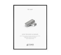 18x24 Frame Black Metal Picture Frame, Poster Frames Shiny Brushed Aluminum Photo Frame for Art Gallery Wall Tabletop Decor