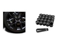 19/17 mm 20 unids/set tapas de tuerca de rueda de coche tapas de protección tapas antioxidantes tapa de tornillo de cubo automático tuerca de neumático de coche perno decoración exterior-oferta combinación1