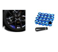 19/17 mm 20 unids/set tapas de tuerca de rueda de coche tapas de protección tapas antióxido cubierta de tornillo de cubo automático tuerca de neumático de coche perno decoración exterior-oferta combinación 4