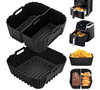 19-23cm Molde Silicona Freidora de Aire, Molde Silicona Air Fryer para Ninja MAX PRO Freidora de aire, 6,2L, Philips Airfryer serie 2000 6,2L, Cosori 5.5L/6.0L,