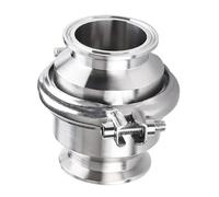 19 25 32 38 51-159 mm 1,5" 2" 3" 4" 5" 6" Tri Clamp SUS 304 316L Válvula de retención unidireccional sanitaria de acero inoxidable for elaboración casera(32mm K50.5mm Bigger,304)
