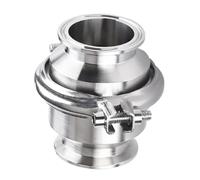 19 25 32 38 51-159mm 1,5 "2" 3 "4" 5 "6" Tri abrazadera SUS 304 316L válvula de retención sanitaria unidireccional antirretorno Homebrew(32mm K50.5mm Bigger,SUS316L)