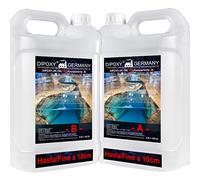 19,8 kg Resina epoxi 2C, hasta 10 cm, DIPOXY-2K-700PRO, Epoxy dos componentes Resina epoxi transparente para mesa, suelo, joyería, formas de acuario, UV