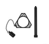 19 accesorios de juego ligeros, incluyendo un exclusivo tocadiscos de manivela giratoria de 360 grados, adecuado para mejorar las experiencias de camping al aire libre (rueda negra)