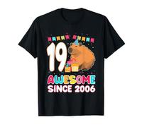 19 Año OId Cumpleaños Capibara Amante Impresionante Desde 2006 Camiseta